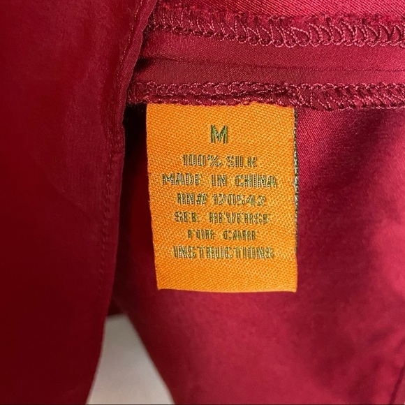 WYL Red 100% Silk Spaghetti Strap Short Dress M - Picture 5 of 5